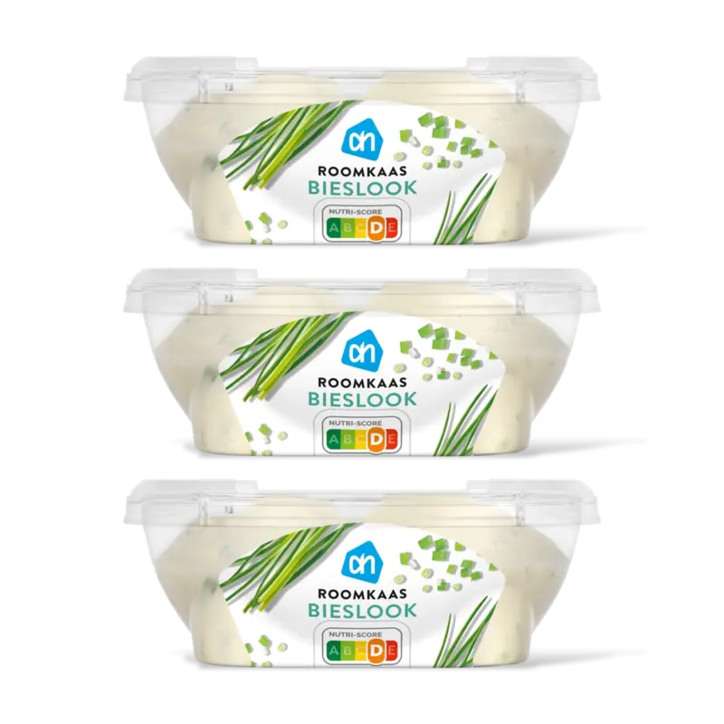 Roomkaas bieslook 3-pack