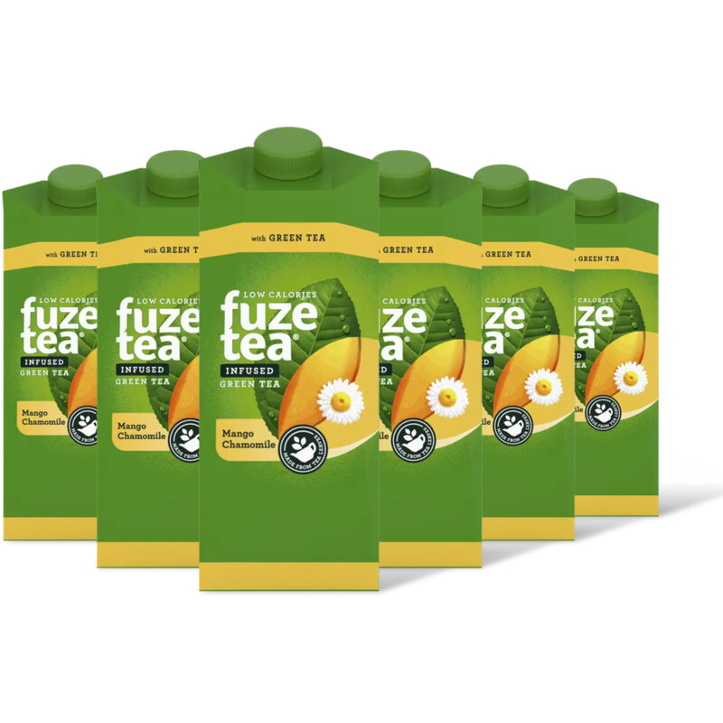 Fuze Tea Green Ice Tea Mango Chamomile 6-pack