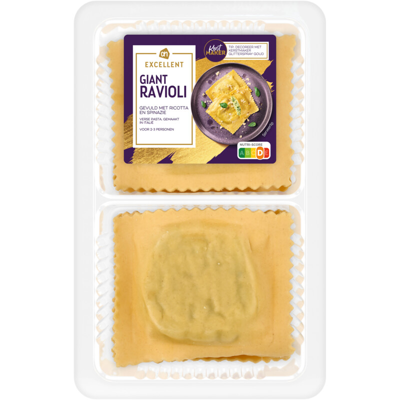 Een afbeelding van AH Excellent Giant ravioli gevuld met ricotta