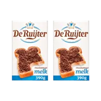 De Ruijter Chocoladehagel melk 2-pack