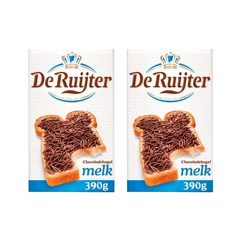 Chocoladehagel melk 2-pack