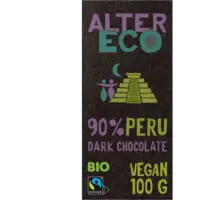 Alter Eco 90% peru dark chocolate vegan