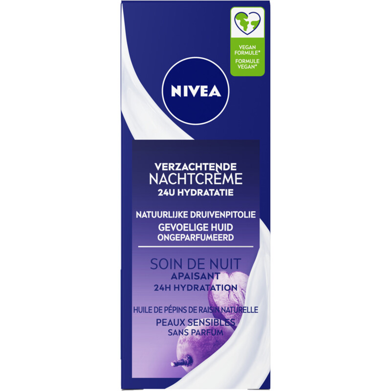 Een afbeelding van NIVEA Verzachtende nachtcrème gevoelige huid