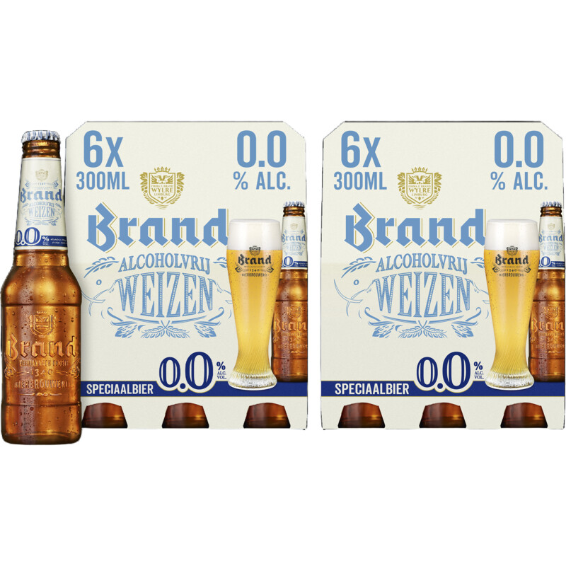 Een afbeelding van Brand Weizen 0.0 2x 6-pack