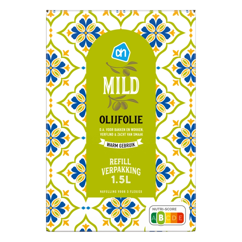 Mild olijfolie navulverpakking
