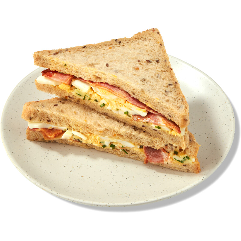 Een afbeelding van AH Meergranen sandwich bacon ei