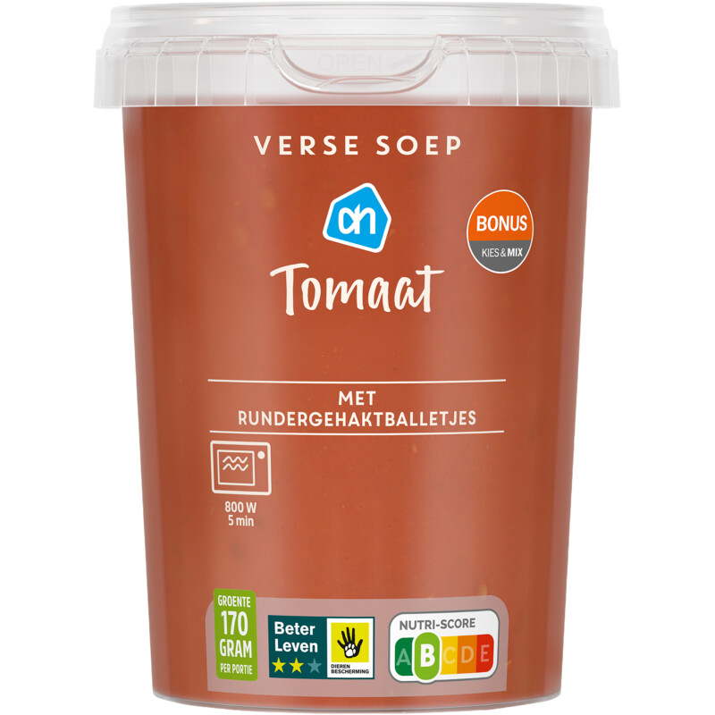 Een afbeelding van AH Verse soep tomaat