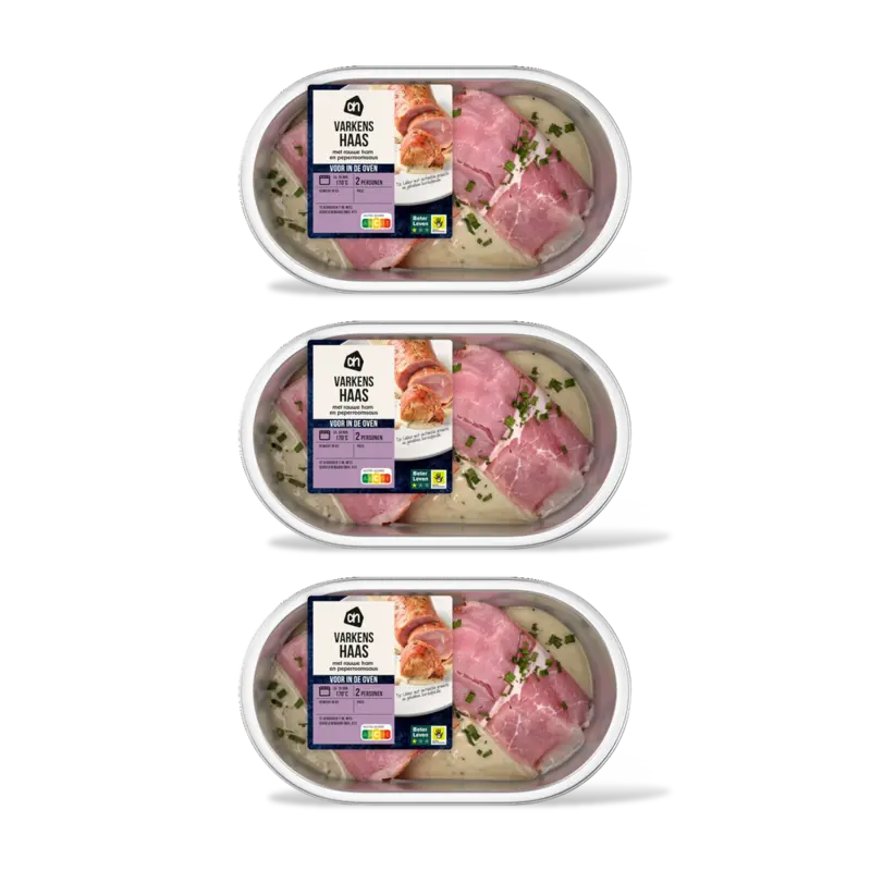 AH Ovenschotel varkenshaas ham peprsaus 3pk