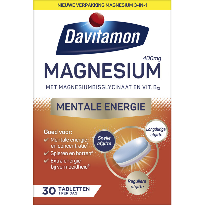 Een afbeelding van Davitamon Magnesium 3-in-1