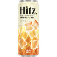 Hitz Hard iced tea peach flavoured