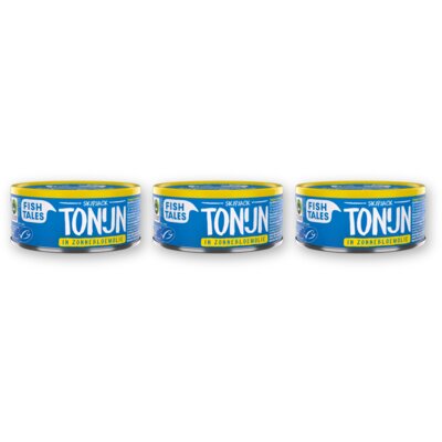 pdp-image-Fish Tales Skipjack tonijn in zonnebloemolie 3-pack