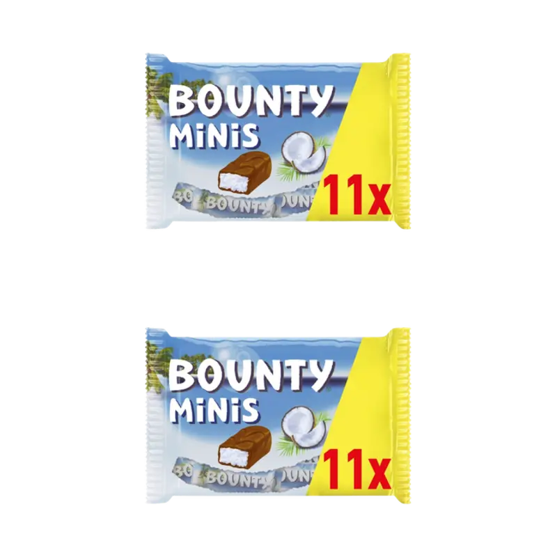Bounty Minis repen uitdeelzak 2-pack