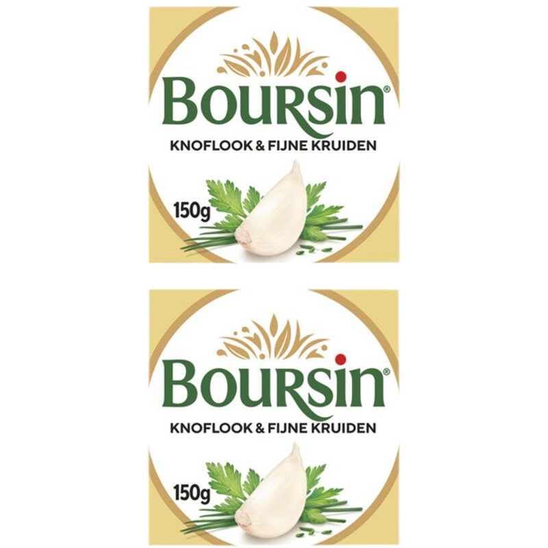 Een afbeelding van Boursin Knoflook & fijne kruiden 2-pack