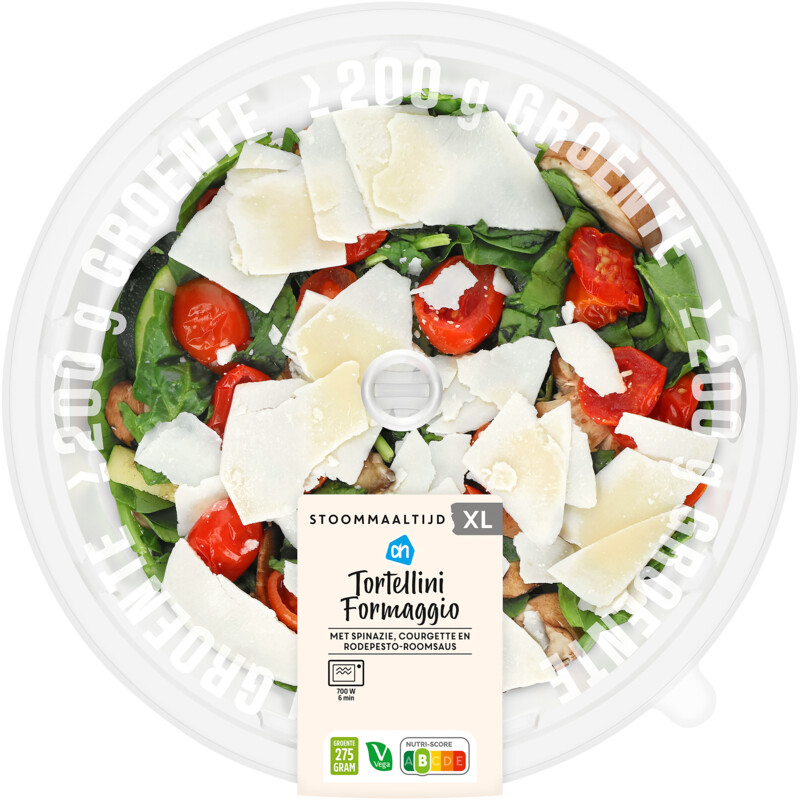 Een afbeelding van AH Stoommaaltijd tortellini formaggio XL