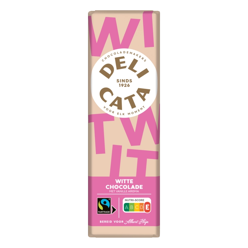 Reep witte chocolade met vanille aroma
