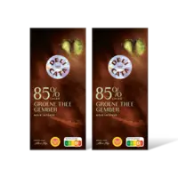 Delicata Reep 85% cacao groene thee gember 2-pack