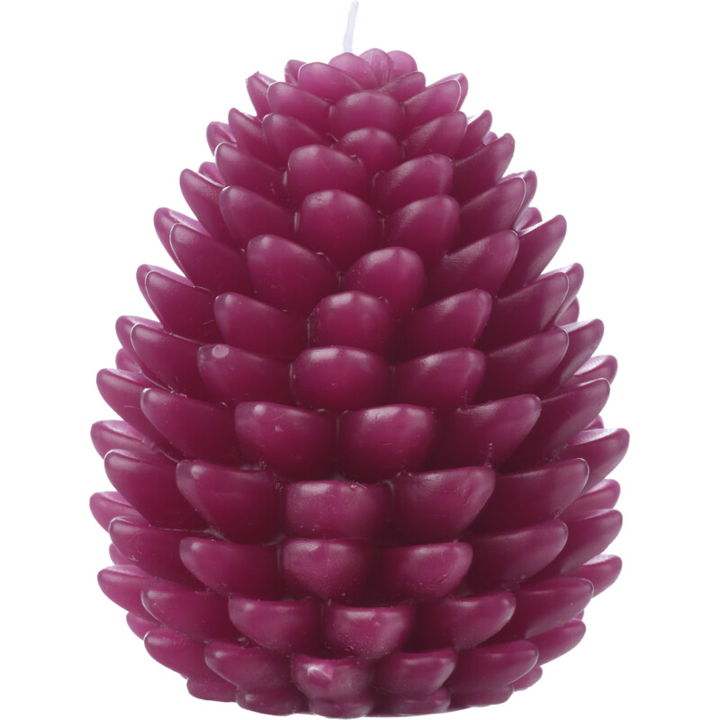 Een afbeelding van AH Excellent Vormkaars dennenappel paars