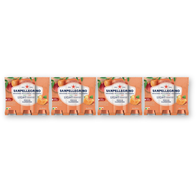 S. Pellegrino Pesca and clementina light 6-pack 4-pack
