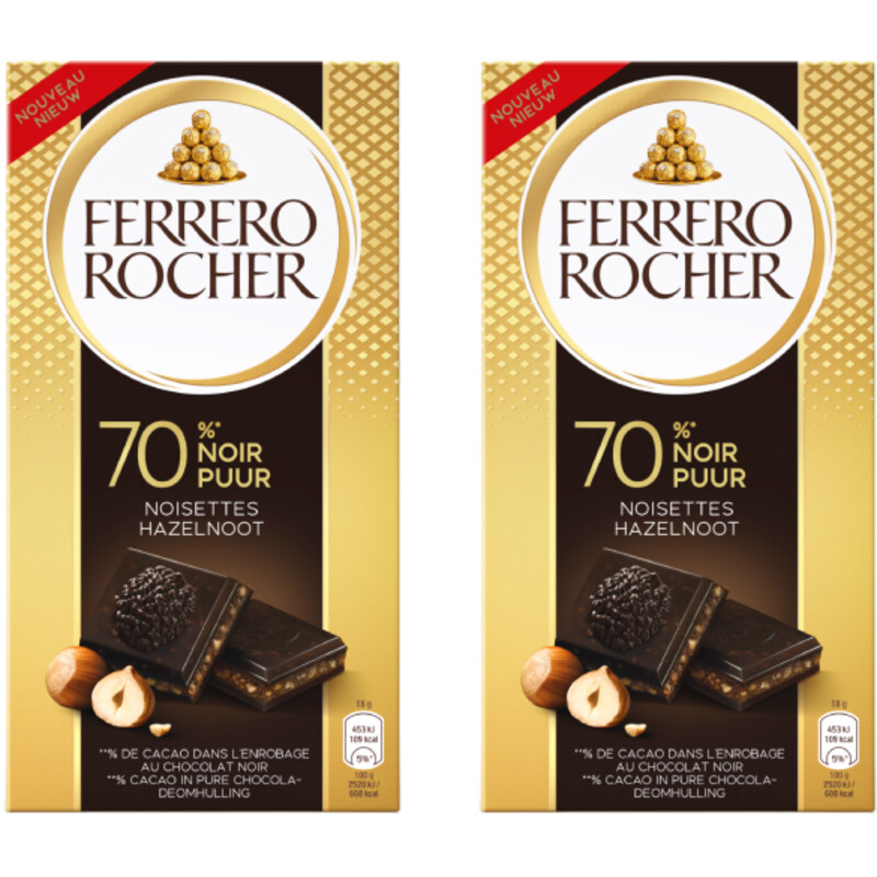 Een afbeelding van Ferrero Rocher hazelnoot puur 2-pack