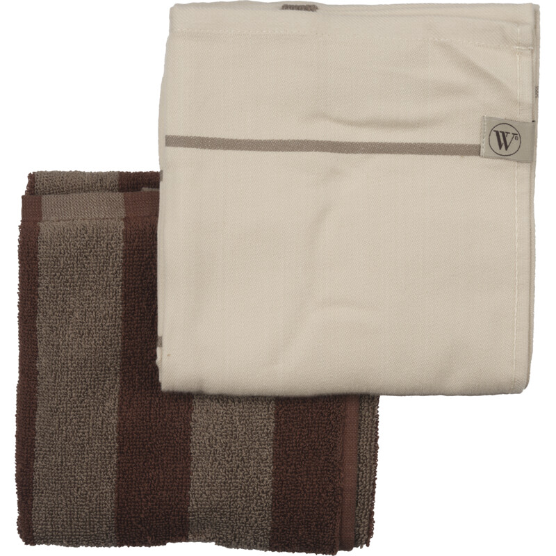 Walra Keukentextielset basic brown