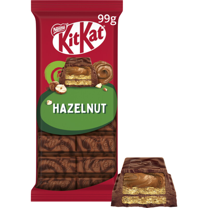 Een afbeelding van Kitkat Melkchocoladereep hazelnoot