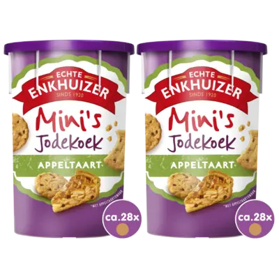 pdp-image-Echte Enkhuizer Mini's jodekoek appeltaart 2-pack