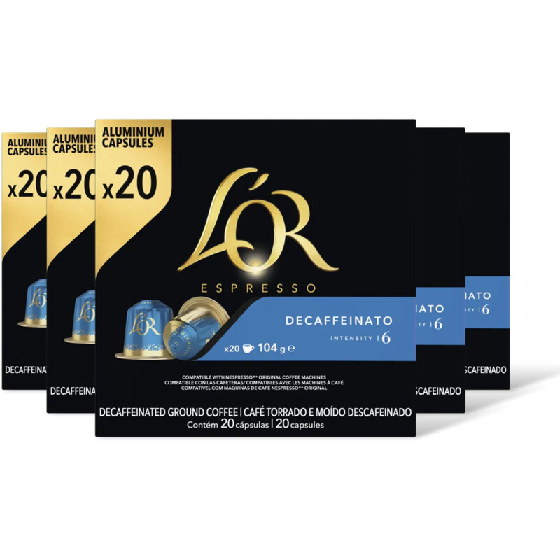L'OR Espresso decaffeinato capsules 5-pack