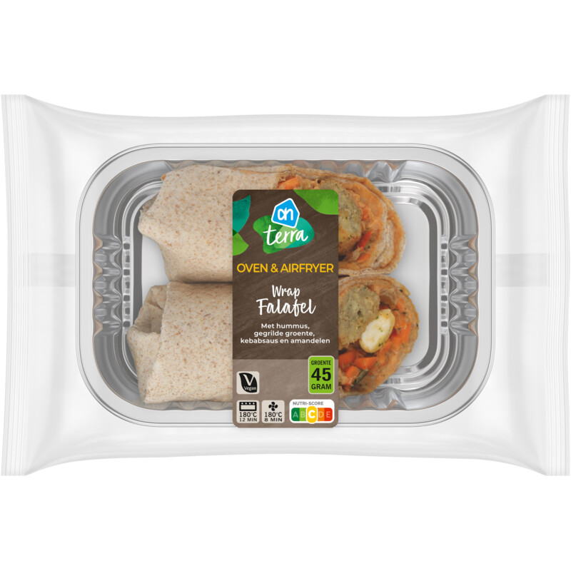 Een afbeelding van AH Plantaardige falafel wrap