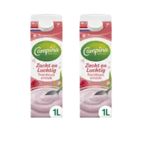 Campina Zacht en luchtig framboos 2-pack