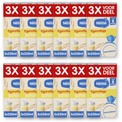 pdp-image-Nestlé Pyjamapapje banaan 6m+ 3x voordeel 12pck