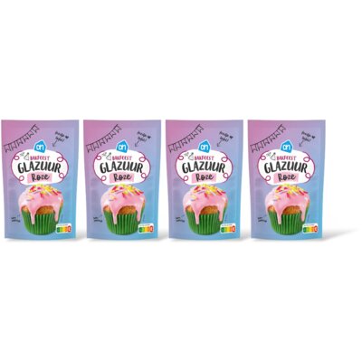pdp-image-AH Bakfeest glazuur roze 4-pack