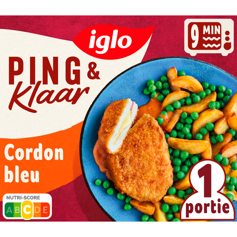 Een afbeelding van Iglo Ping & klaar cordon bleu