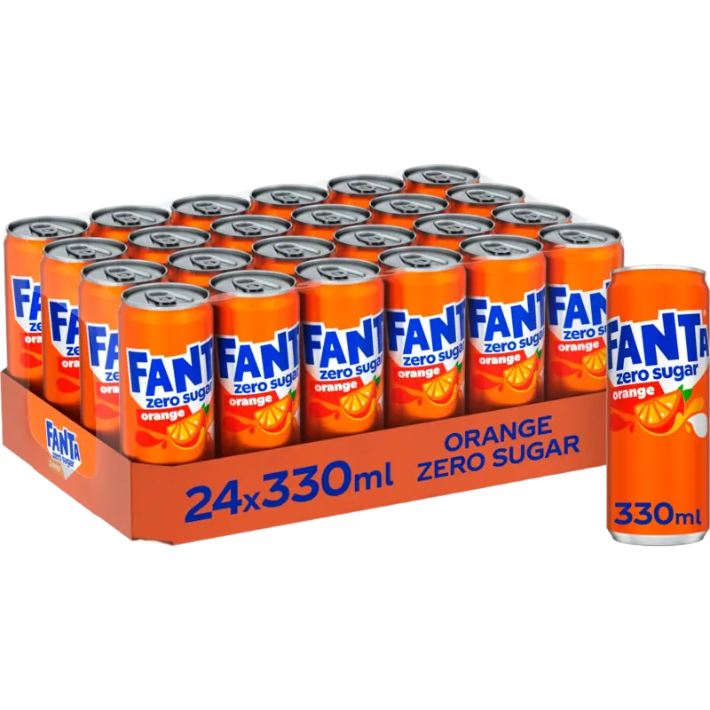 Fanta Orange zero sugar tray