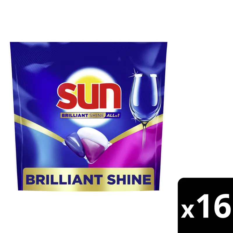 Brilliant shine all-in-1 vaatwascapsules