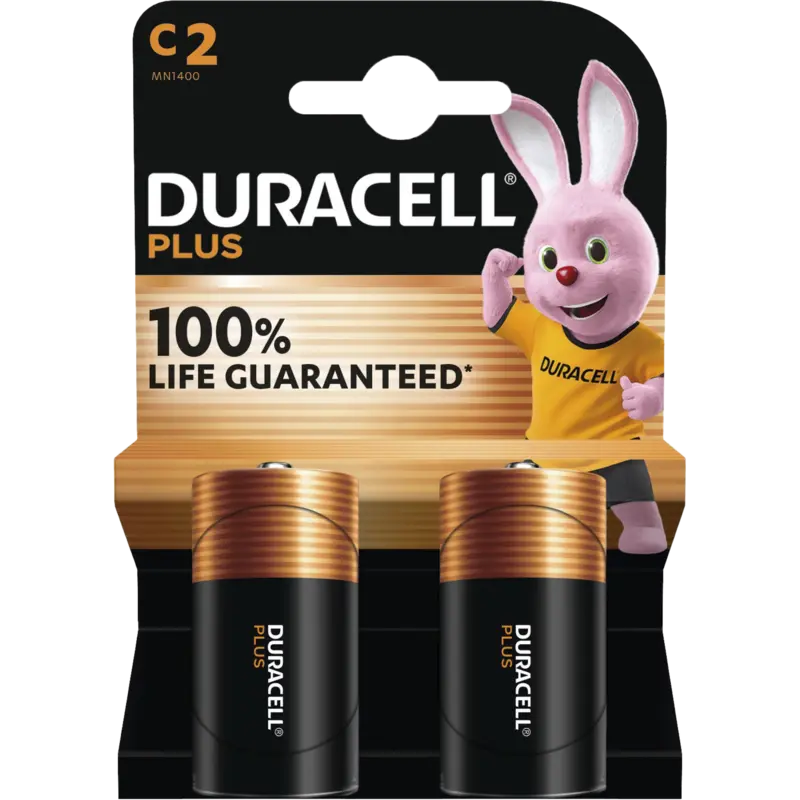 Duracell Plus C-alkaline batterijen MN1400