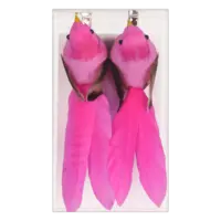 AH Vogels op clip roze