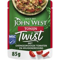 Een afbeelding van John West Twist tonijn ovengedroogde tomaat