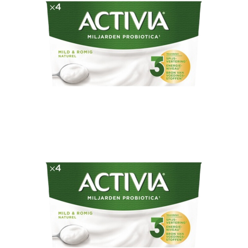 Een afbeelding van Activia Yoghurt naturel 2-pack
