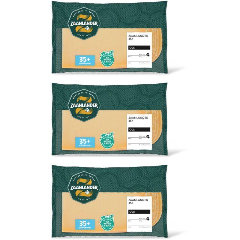 AH Zaanlander Oud 35+ plakken 3-pack