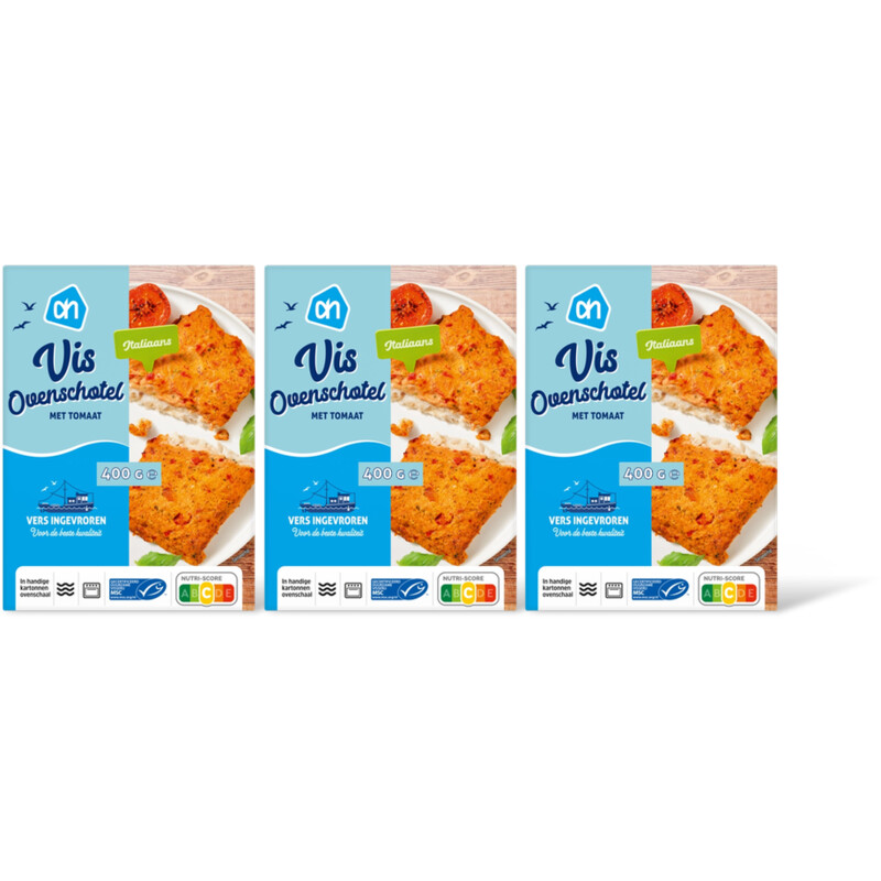 AH Vis ovenschotel met tomaat 3-pack