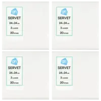 AH Servetten wit 3-laags 4-pack