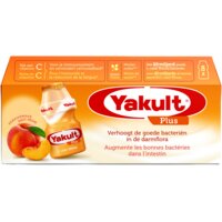 Een afbeelding van Yakult Plus perziksmaak 8-pack