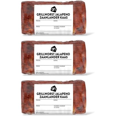 pdp-image-AH Grillworst jalapeno Zaanlander kaas 3-pk
