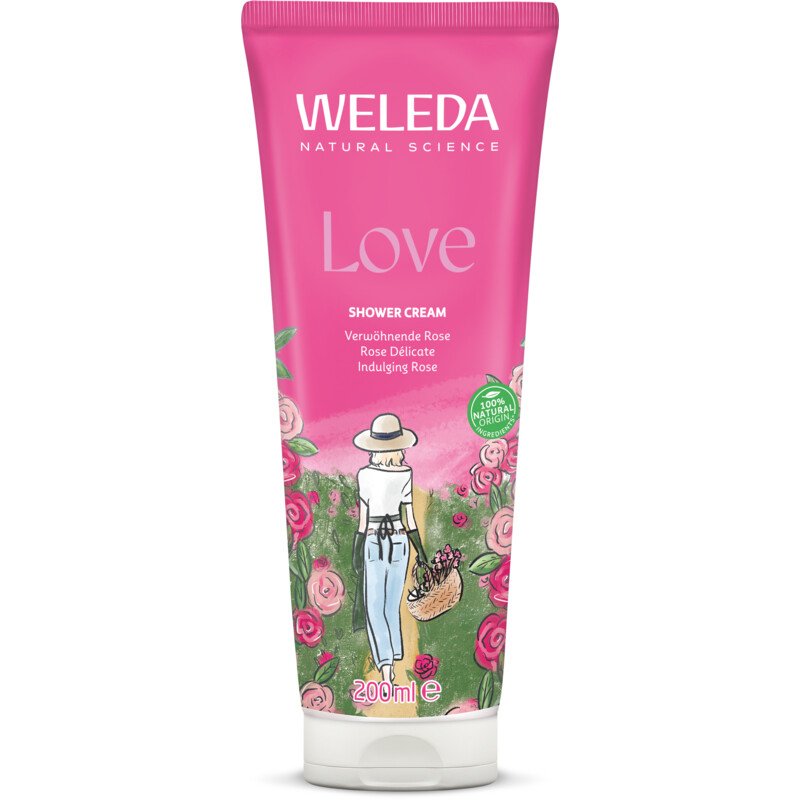 Weleda Wilde rozen harmoniserende douchecrème
