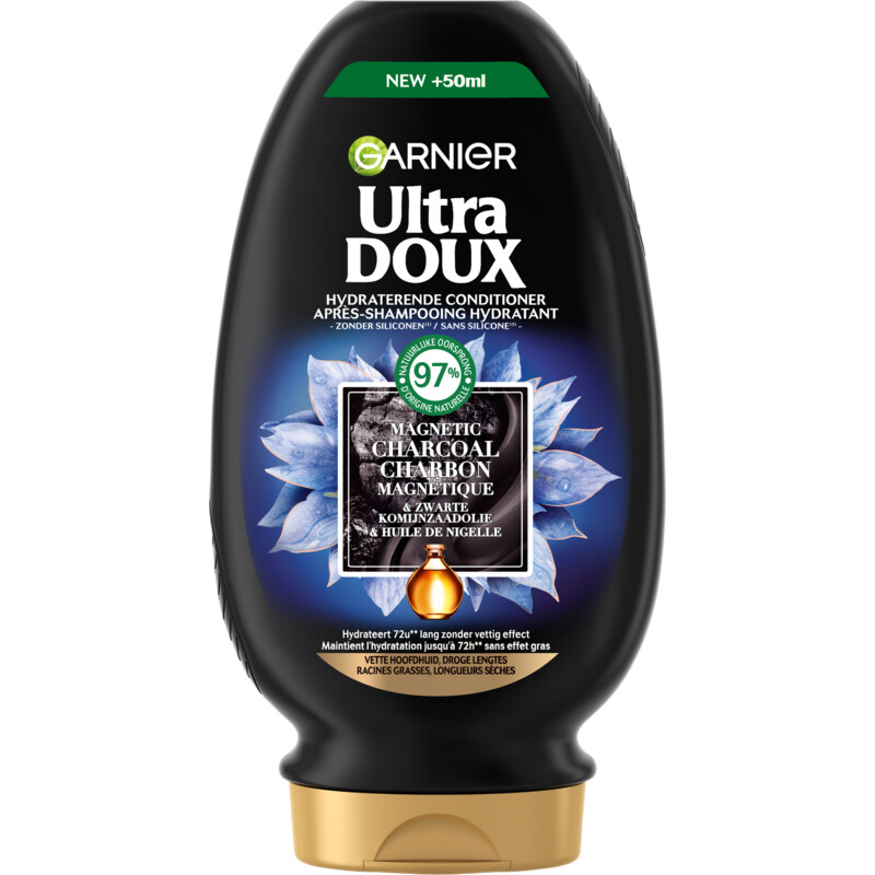 Een afbeelding van Ultra Doux Shampoo magnetic charcoal bel