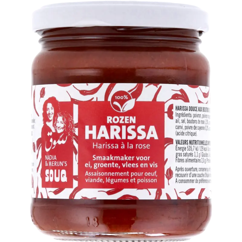 Harissa met rozenblaadjes