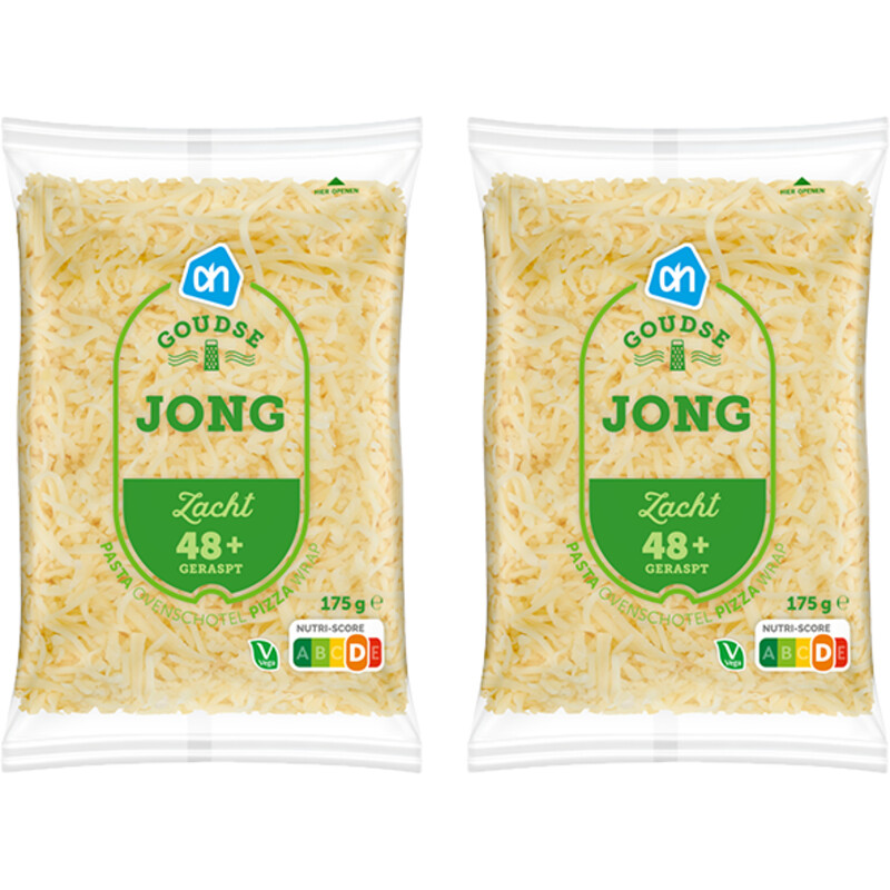 Een afbeelding van AH Goudse jong 48+ geraspt 2-pack