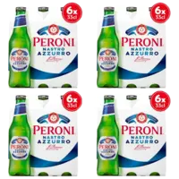 Peroni Nastro azzurro Italiaans bier 4x 6-pack