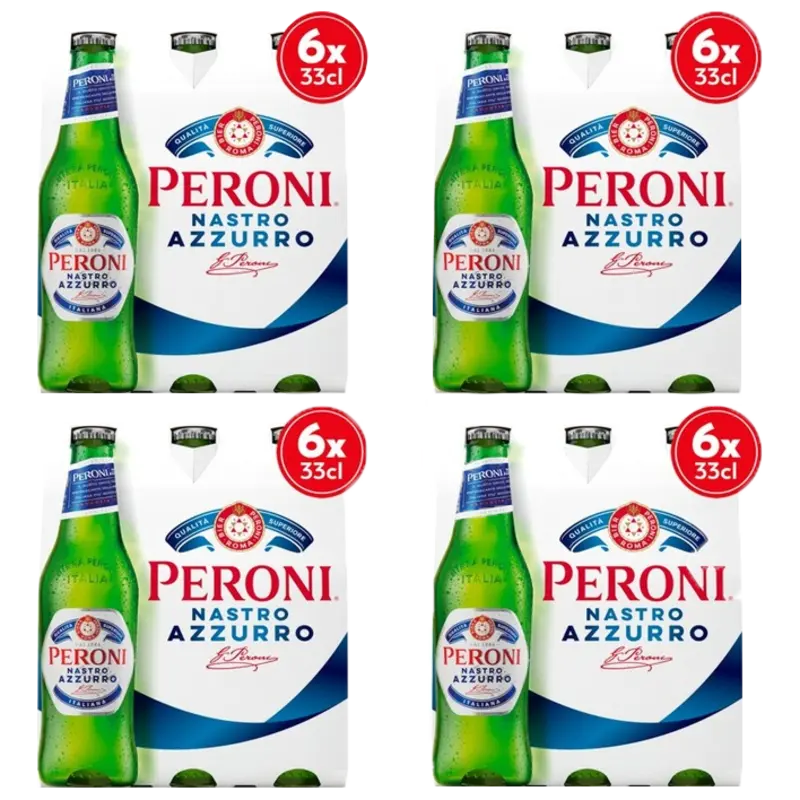 Nastro azzurro Italiaans bier 4x 6-pack