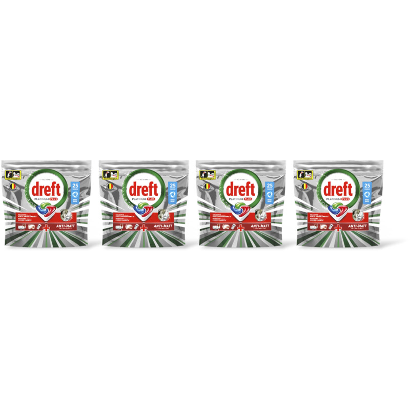 Dreft Platinum+ vaatwastabletten original 4pk